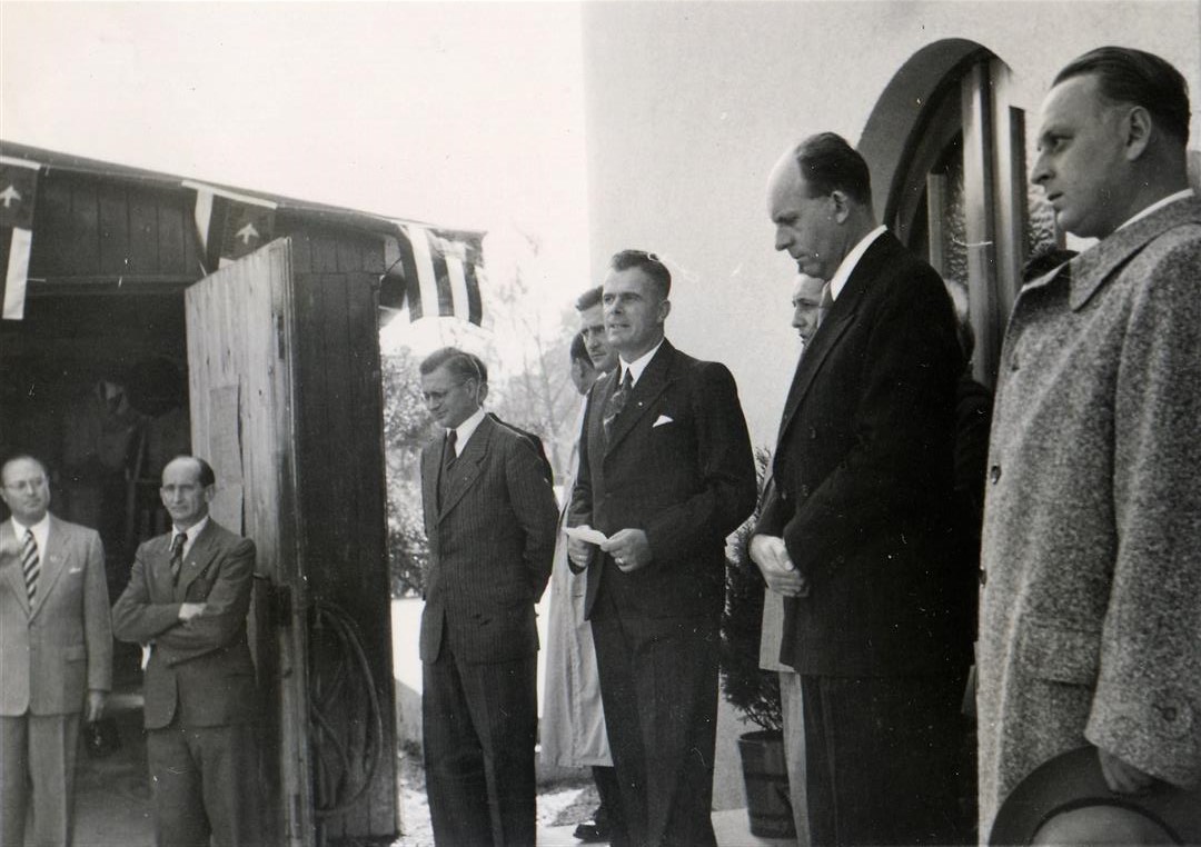 URCD-Bootshaus-Einweihung September 1950 mit OBs
